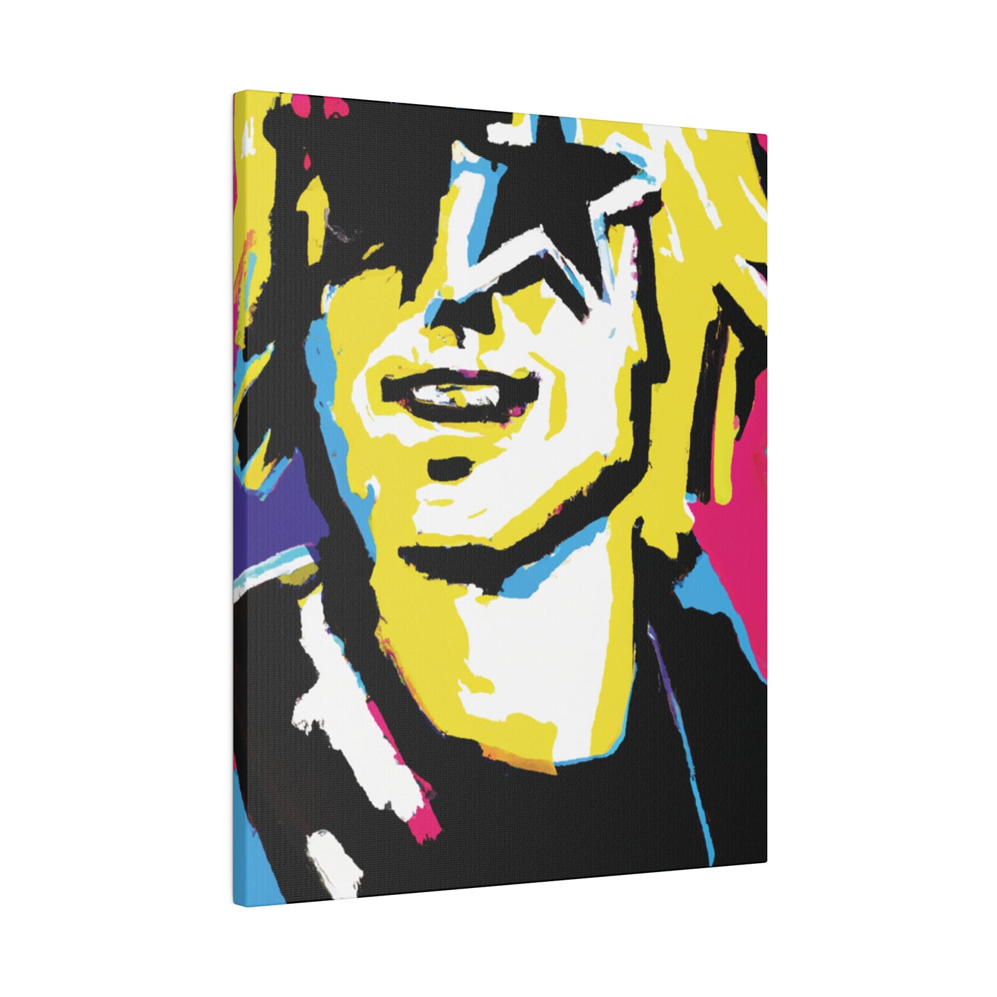 3292X - Rockstar Painting Print | Face | Abstract | Poster | Home Decor | Wall Art | Music Art | Canvas