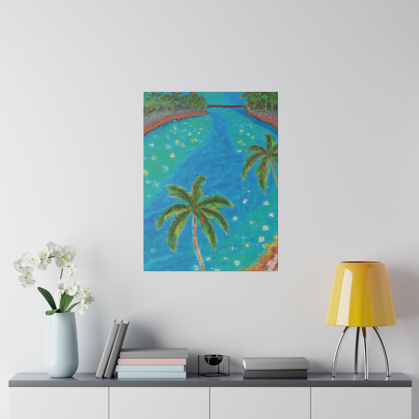 3827C - Bahamas Ocean Painting Print | Bahamas | Ocean | Beach | Poster | Home Decor | Wall Art | Canvas