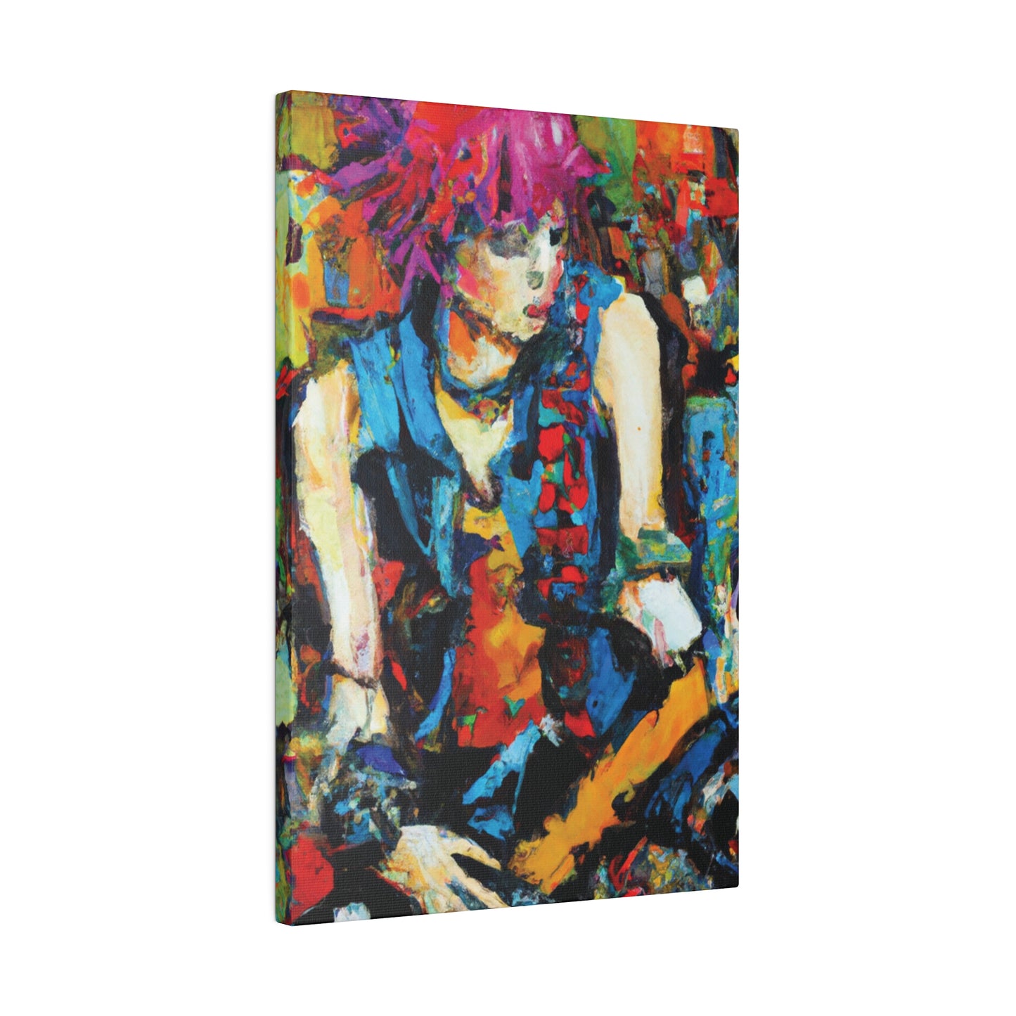 5373K - Rockstar Oil Painting Style Print | Poster | Home Decor | Wall Art | Music Art | Canvas