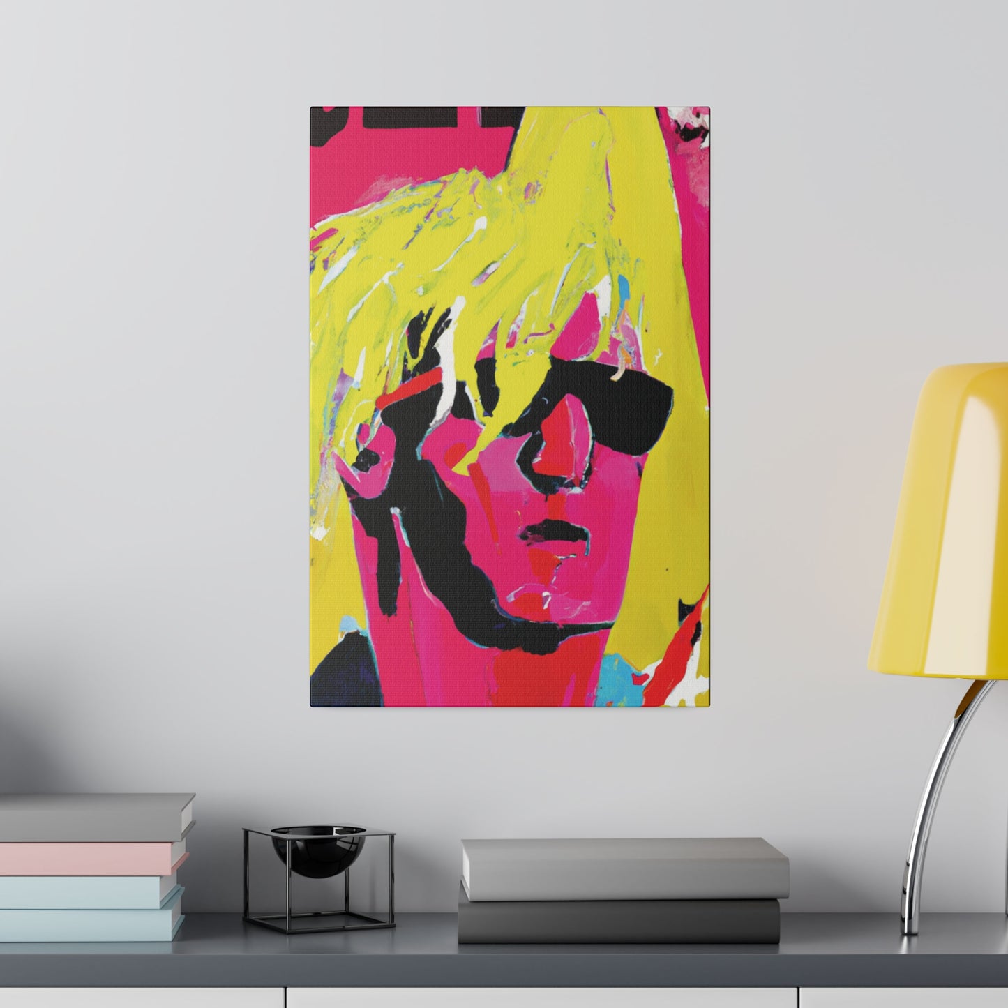 5130P - Rockstar Painting Print | Face | Abstract | Poster | Home Decor | Wall Art | Music Art | Canvas