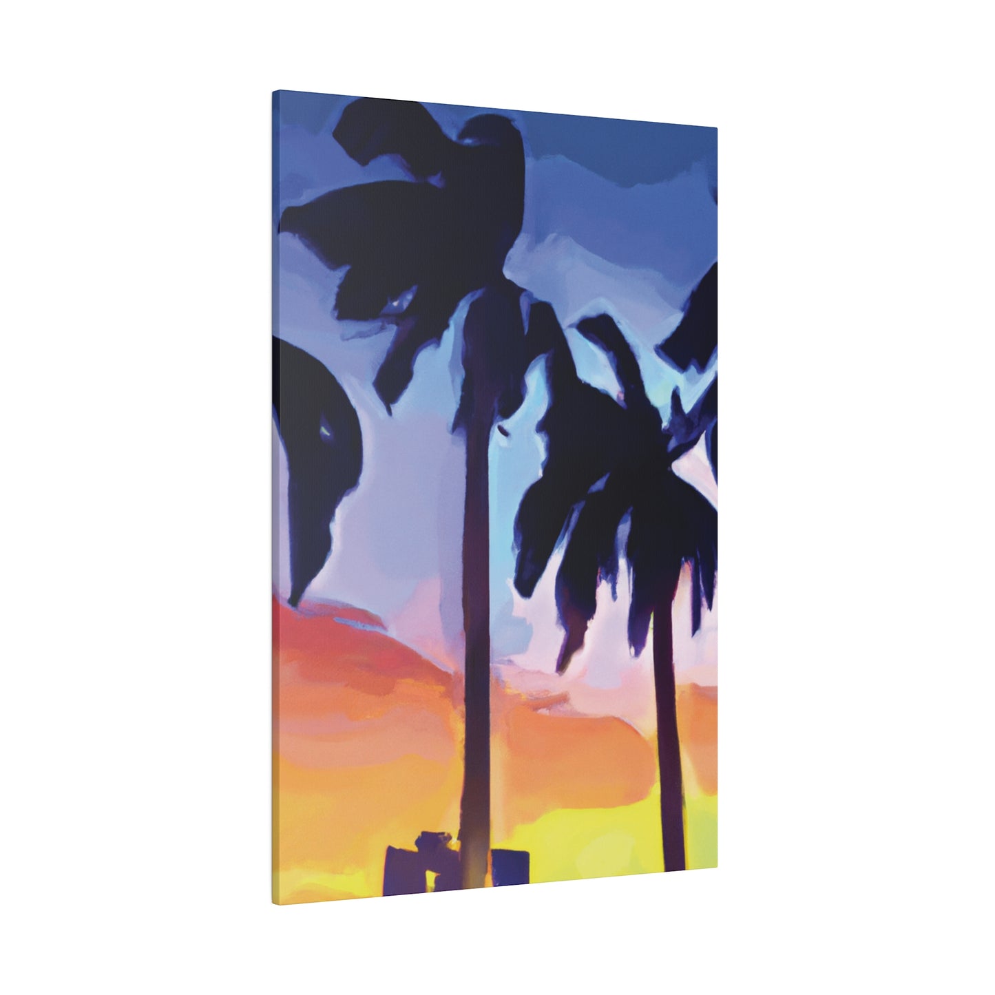 8208A - Miami Beach Sunset Painting Print | Miami | Beach | Sunset | Poster | Home Decor | Wall Art | Canvas