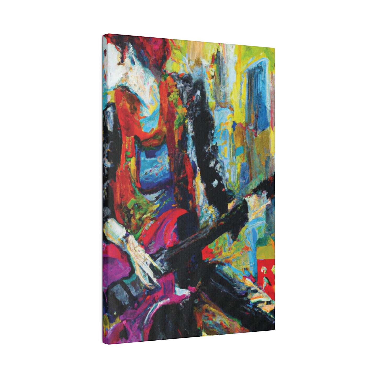 7692O - Rockstar Oil Painting Style Print | Poster | Home Decor | Wall Art | Music Art | Canvas