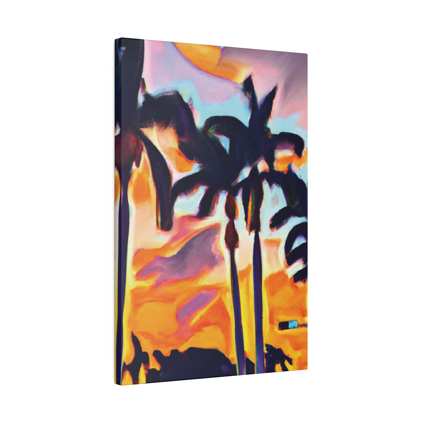 9435K - Miami Beach Sunset Painting Print | Miami | Beach | Sunset | Poster | Home Decor | Wall Art | Canvas