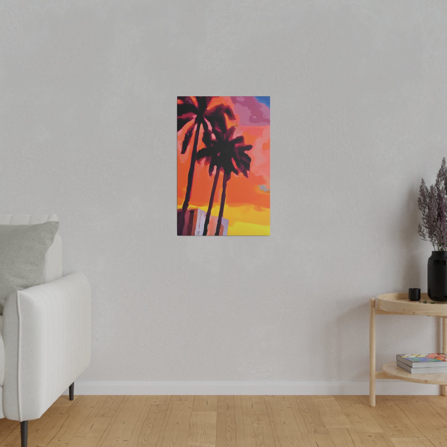 8398N - Miami Beach Sunset Painting Print | Miami | Beach | Sunset | Poster | Home Decor | Wall Art | Canvas