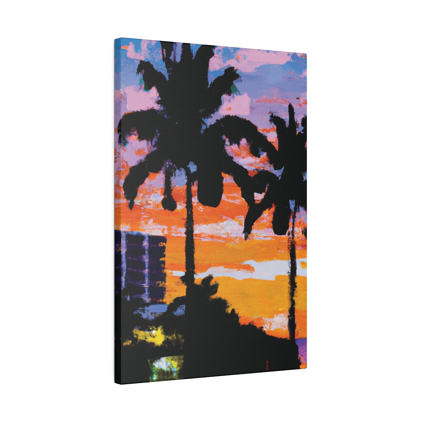 4756G - Miami Beach Sunset Painting Print | Miami | Beach | Sunset | Poster | Home Decor | Wall Art | Canvas