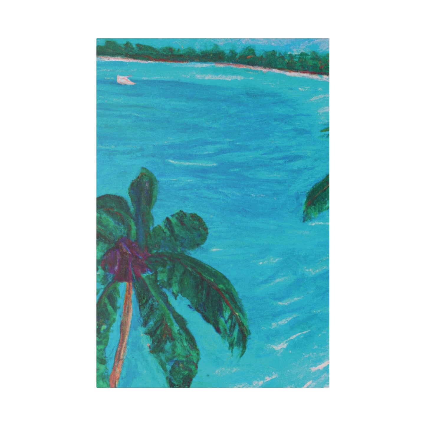 8319W - Bahamas Ocean Painting Print | Bahamas | Ocean | Beach | Poster | Home Decor | Wall Art | Canvas