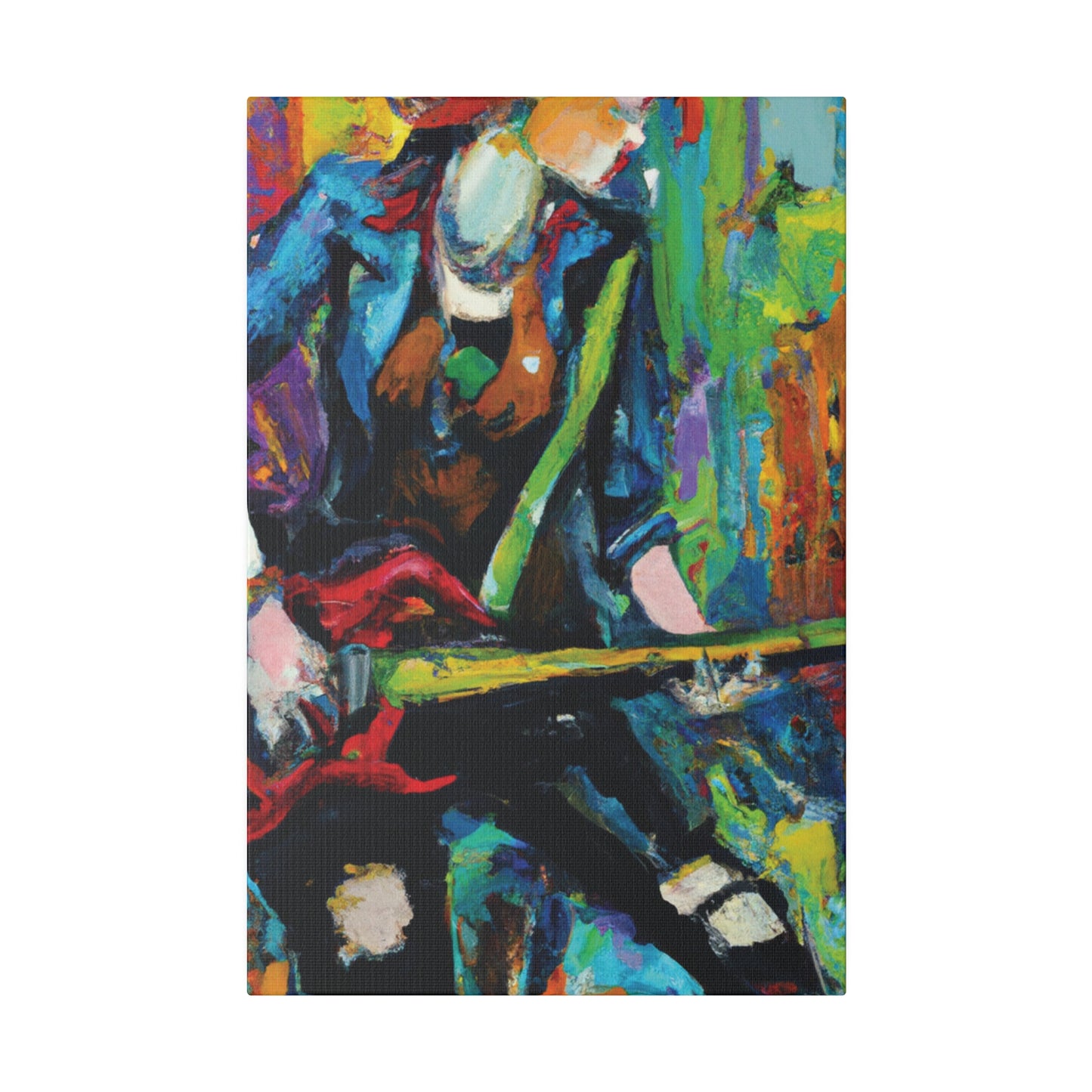 2285H - Rockstar Oil Painting Style Print | Poster | Home Decor | Wall Art | Music Art | Canvas