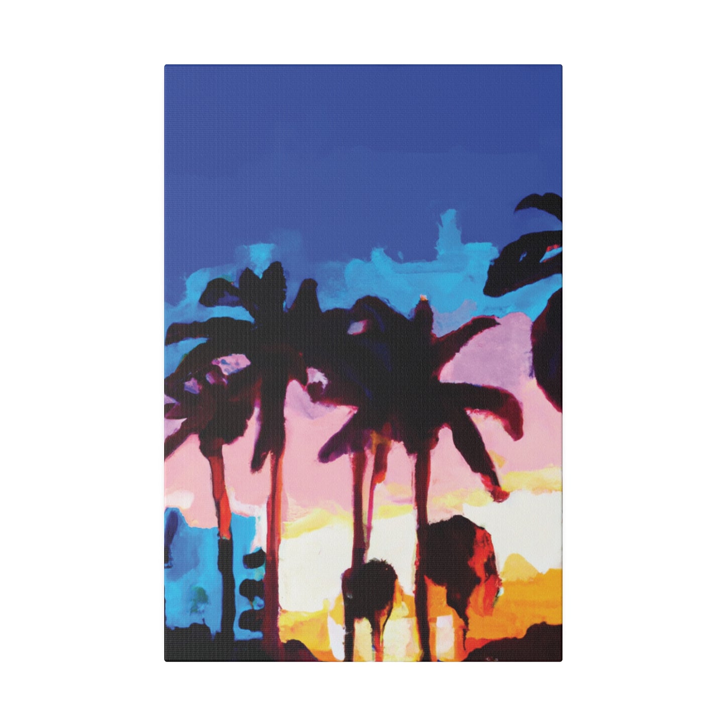 9453C - Miami Beach Sunset Painting Print | Miami | Beach | Sunset | Poster | Home Decor | Wall Art | Canvas