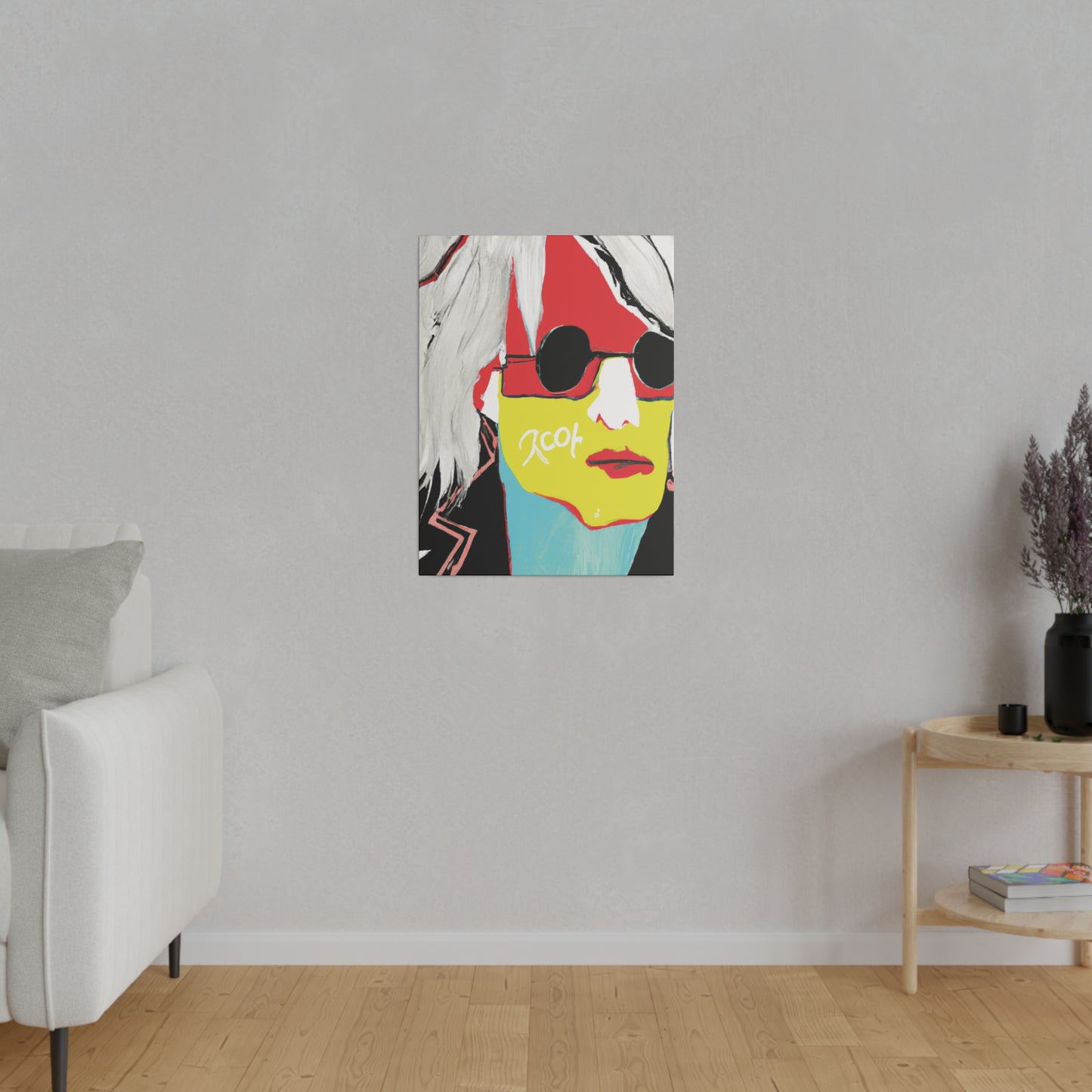 6953R - Rockstar Painting Print | Face | Abstract | Poster | Home Decor | Wall Art | Music Art | Canvas