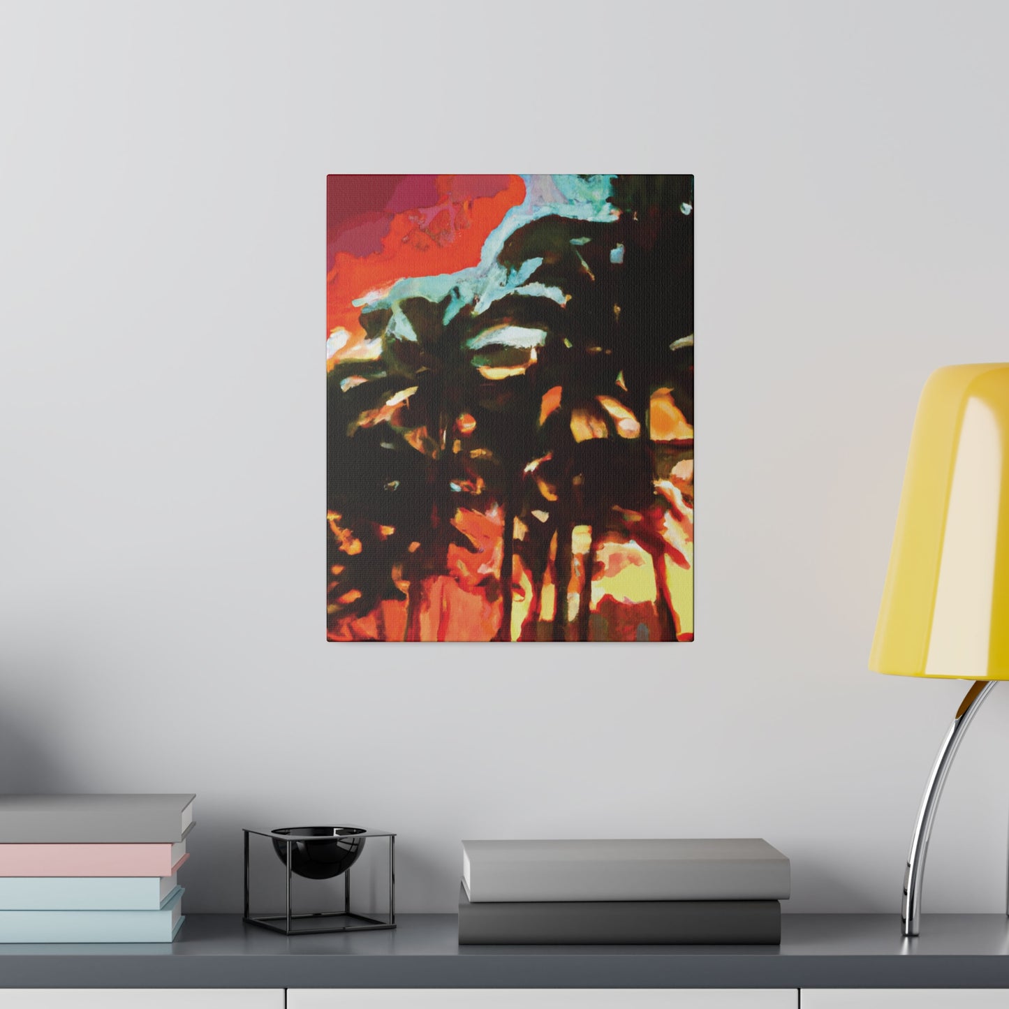 4052W - Miami Beach Sunset Painting Print | Miami | Beach | Sunset | Poster | Home Decor | Wall Art | Canvas