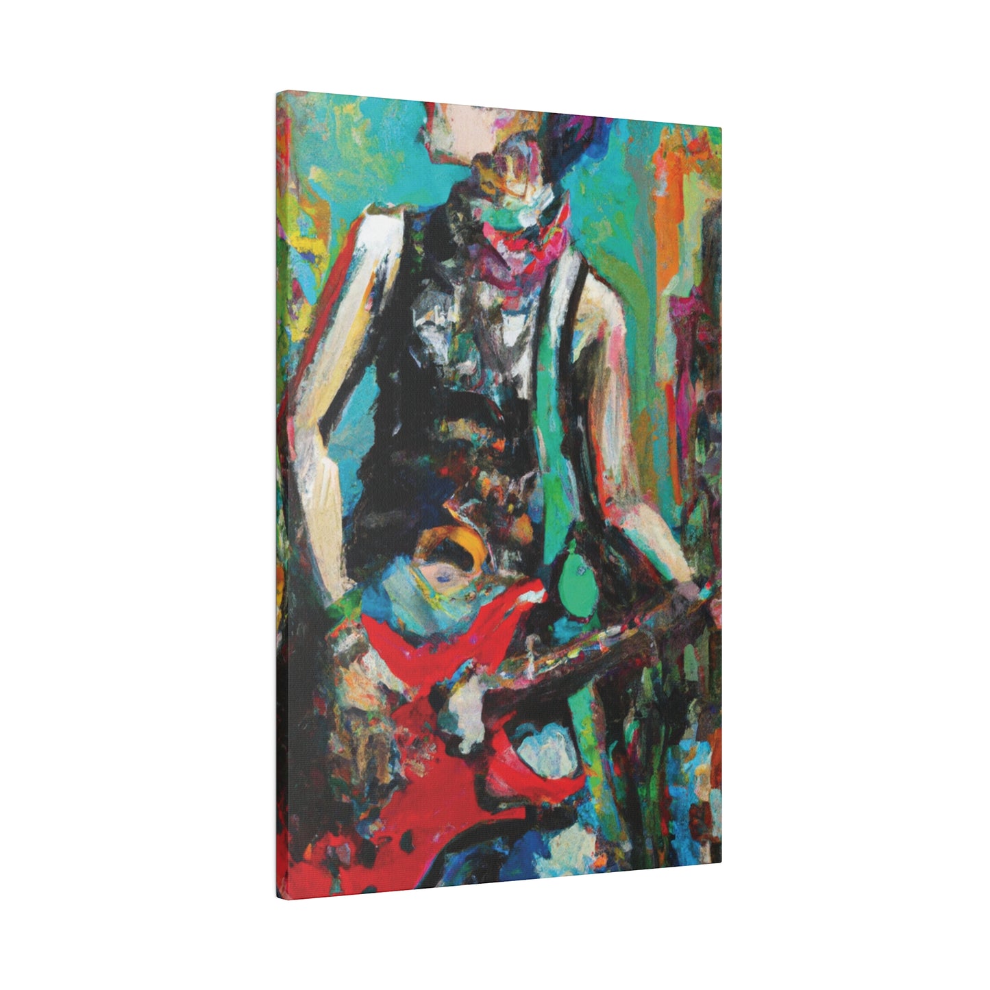 9287Z - Rockstar Oil Painting Style Print | Poster | Home Decor | Wall Art | Music Art | Canvas