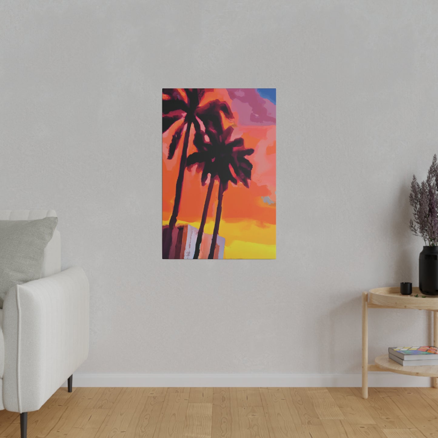 8398N - Miami Beach Sunset Painting Print | Miami | Beach | Sunset | Poster | Home Decor | Wall Art | Canvas