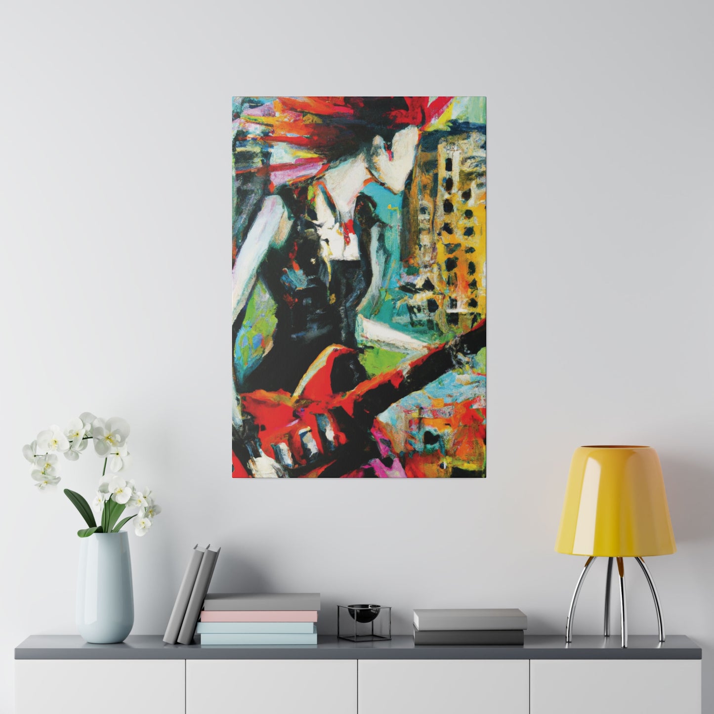 3226O - Rockstar Oil Painting Style Print | Poster | Home Decor | Wall Art | Music Art | Canvas