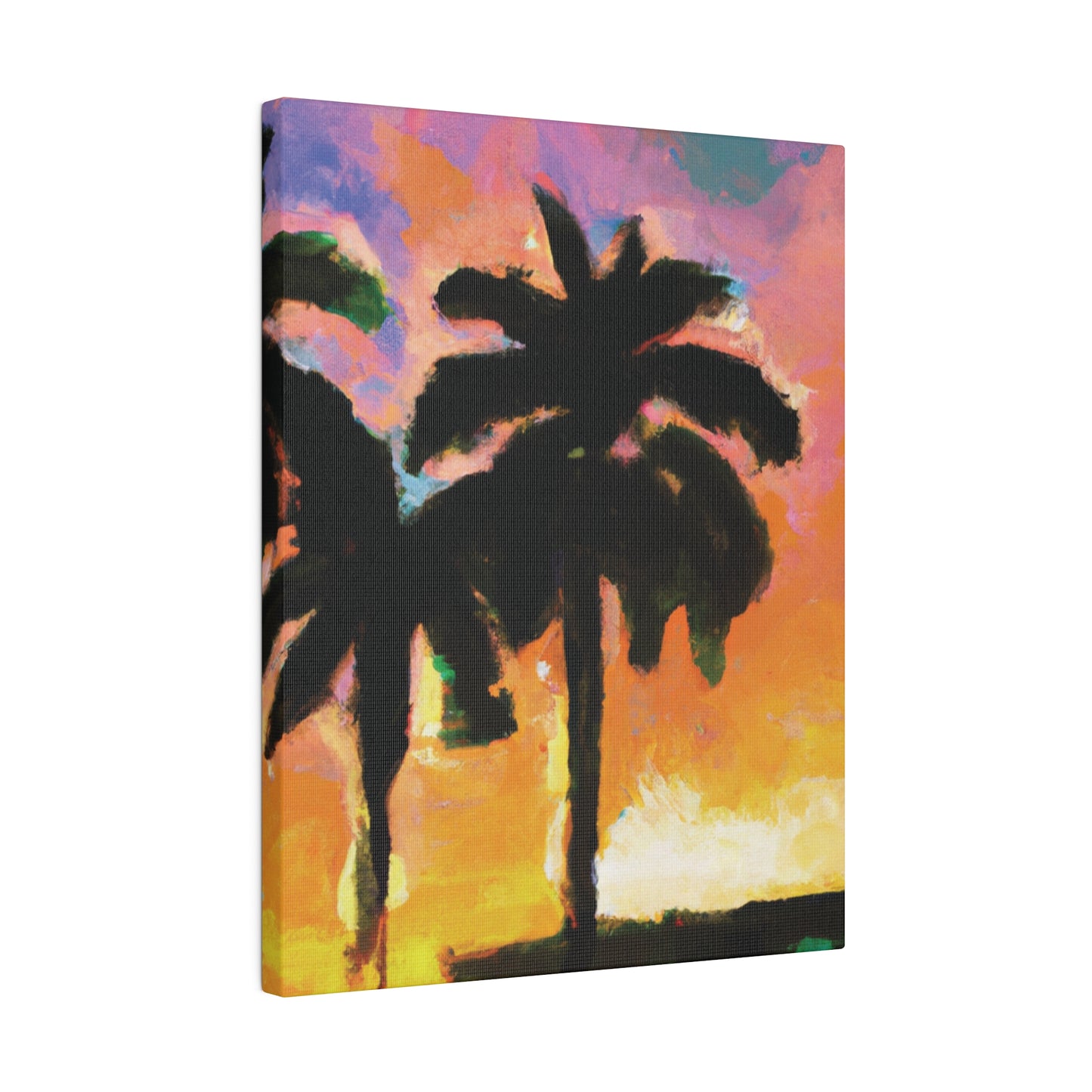 1532W - Miami Beach Sunset Painting Print | Miami | Beach | Sunset | Poster | Home Decor | Wall Art | Canvas