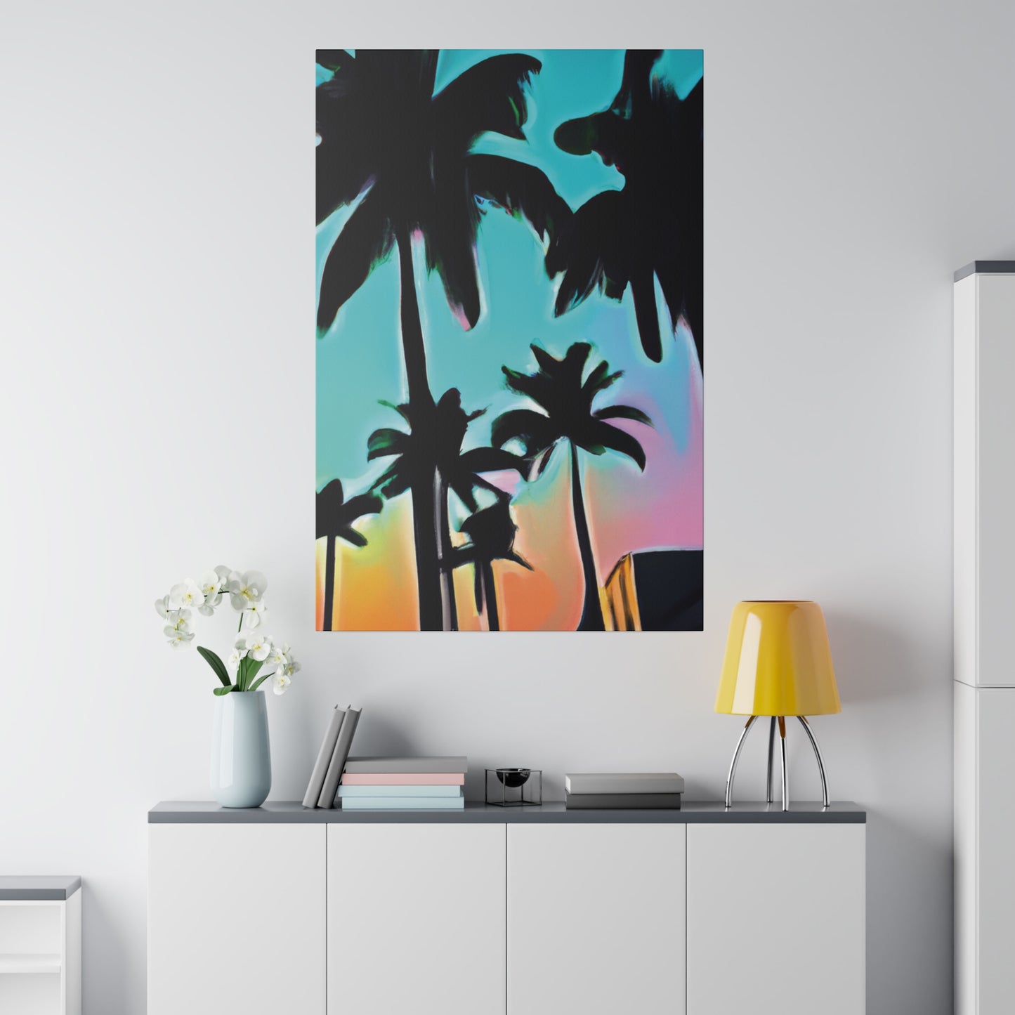 5491X - Miami Beach Sunset Painting Print | Miami | Beach | Sunset | Poster | Home Decor | Wall Art | Canvas