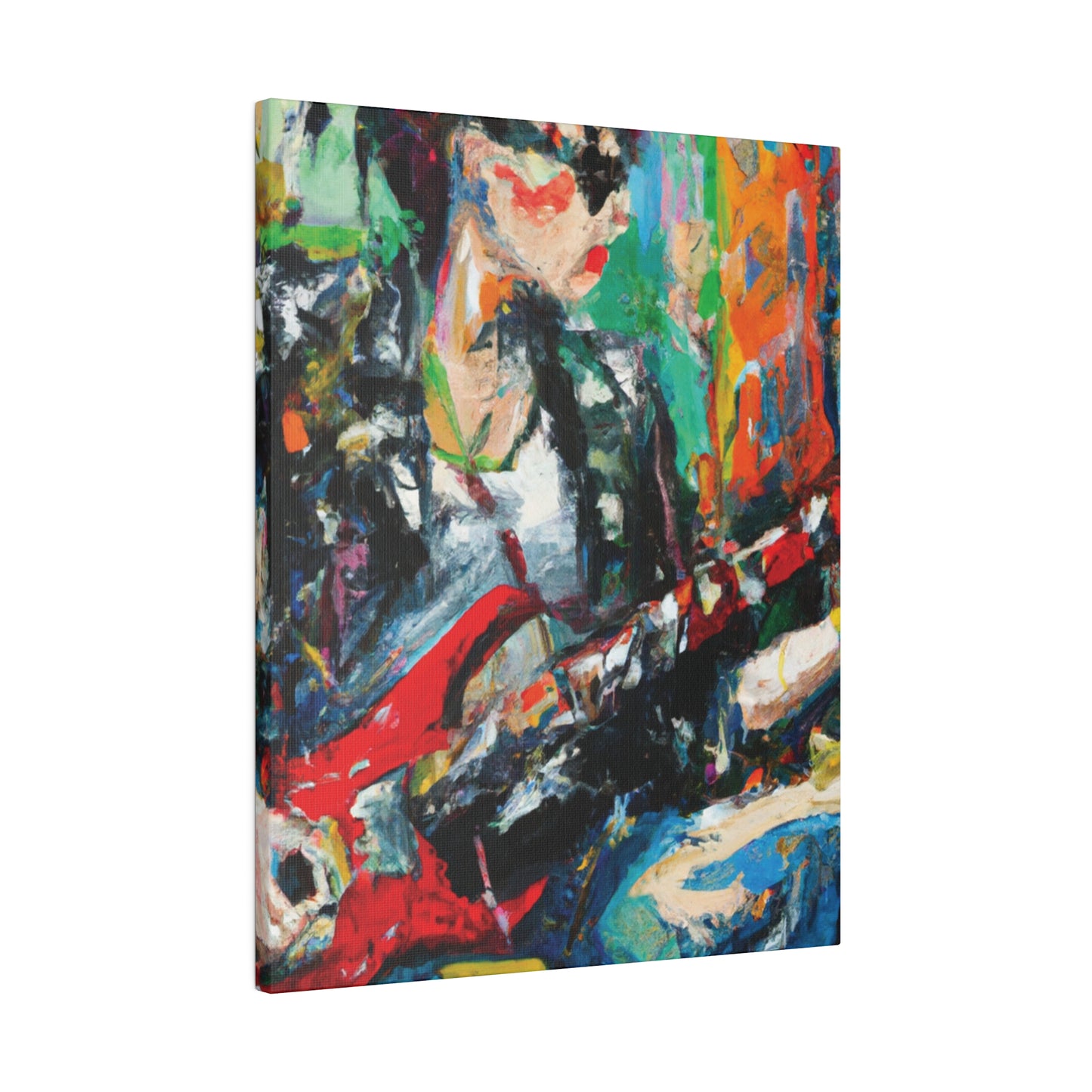 8390L - Rockstar Oil Painting Style Print | Poster | Home Decor | Wall Art | Music Art | Canvas