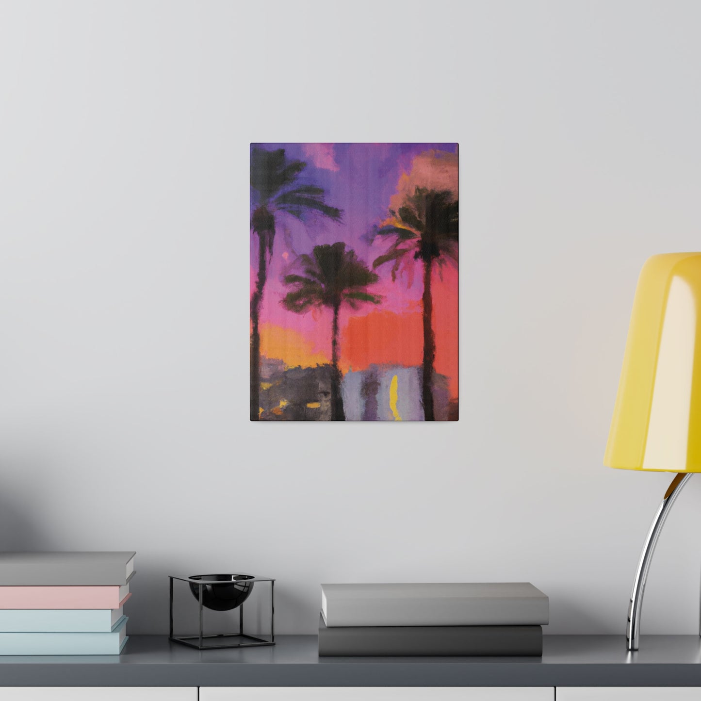 722V - Miami Beach Sunset Painting Print | Miami | Beach | Sunset | Poster | Home Decor | Wall Art | Canvas