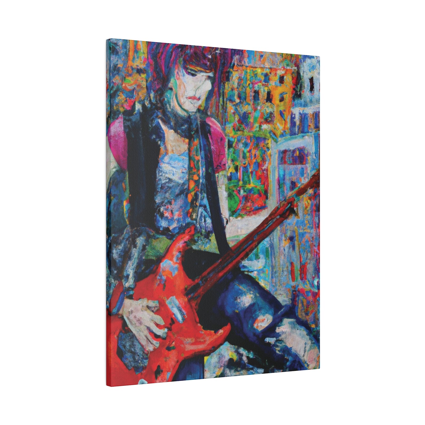 7661H - Rockstar Oil Painting Style Print | Poster | Home Decor | Wall Art | Music Art | Canvas