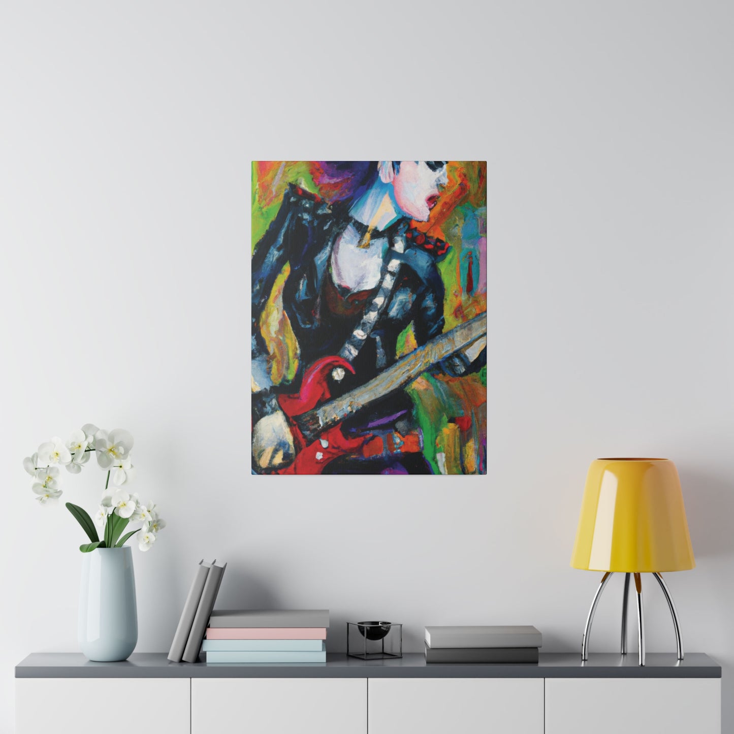 3315A - Rockstar Oil Painting Style Print | Poster | Home Decor | Wall Art | Music Art | Canvas