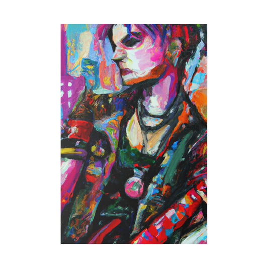 9392B - Rockstar Oil Painting Style Print | Poster | Home Decor | Wall Art | Music Art | Canvas