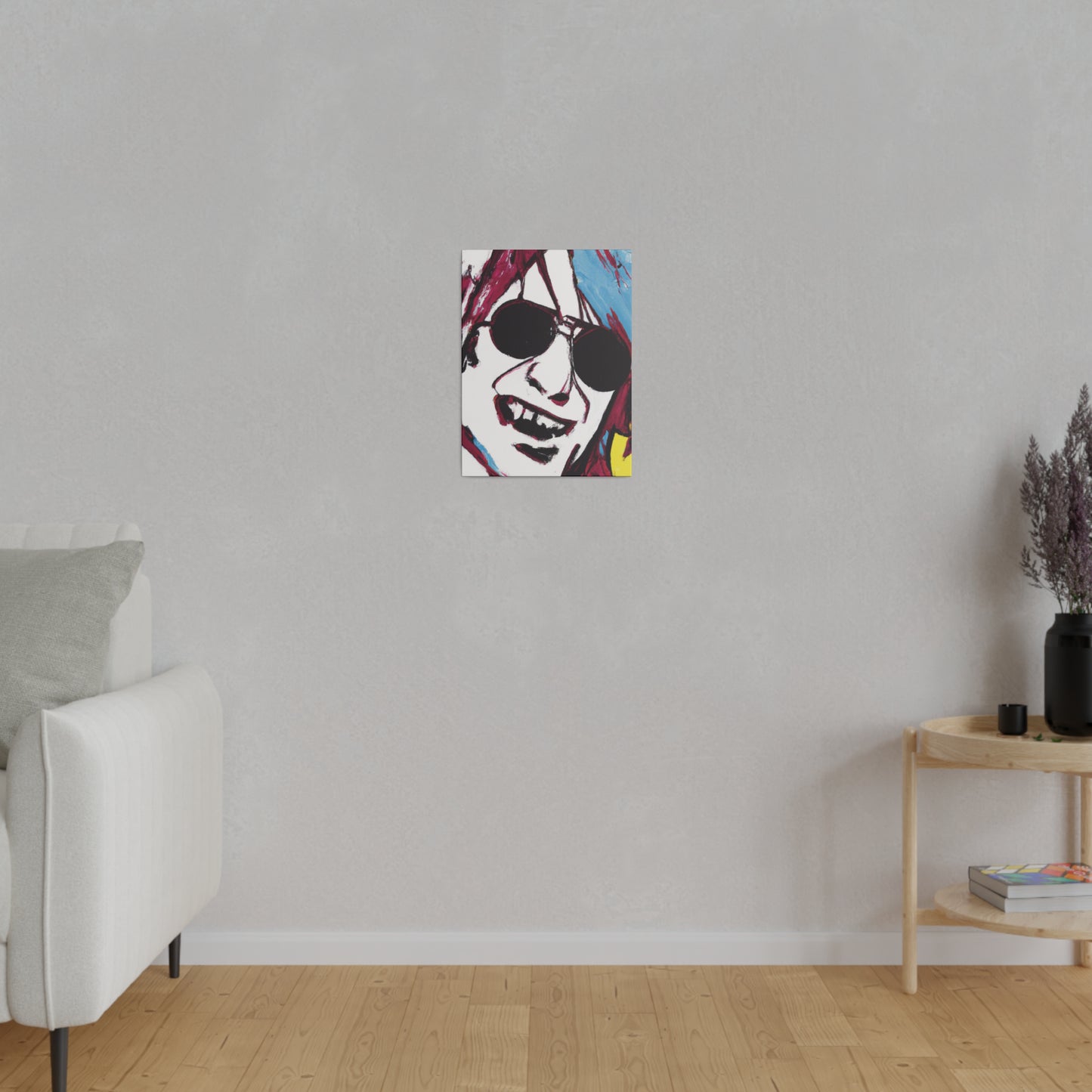 6455Z - Rockstar Painting Print | Face | Abstract | Poster | Home Decor | Wall Art | Music Art | Canvas