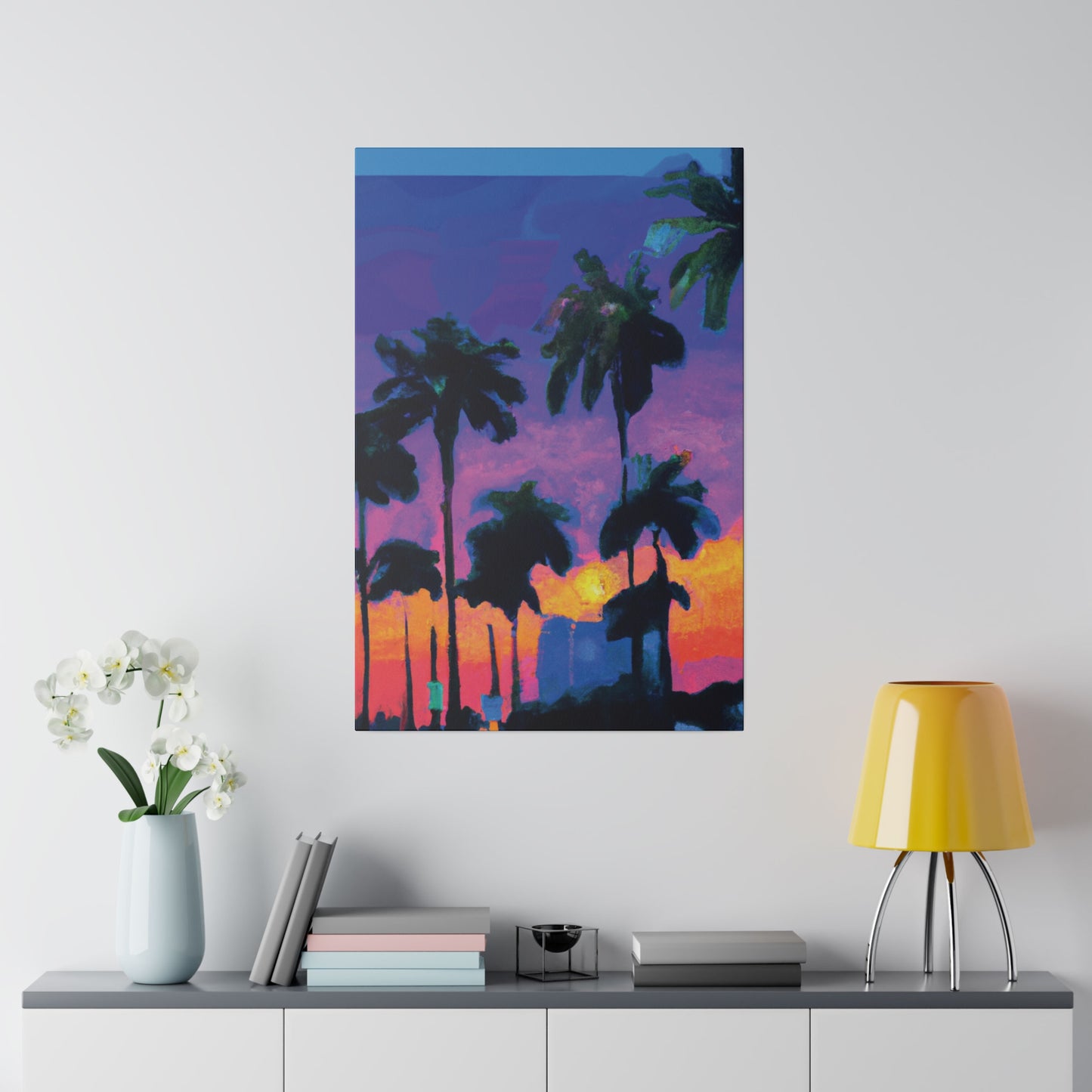 9232V - Miami Beach Sunset Painting Print | Miami | Beach | Sunset | Poster | Home Decor | Wall Art | Canvas