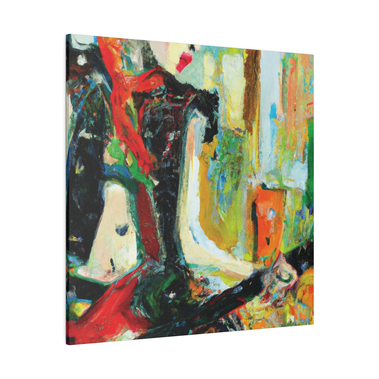 4824H - Rockstar Oil Painting Style Print | Poster | Home Decor | Wall Art | Music Art | Canvas