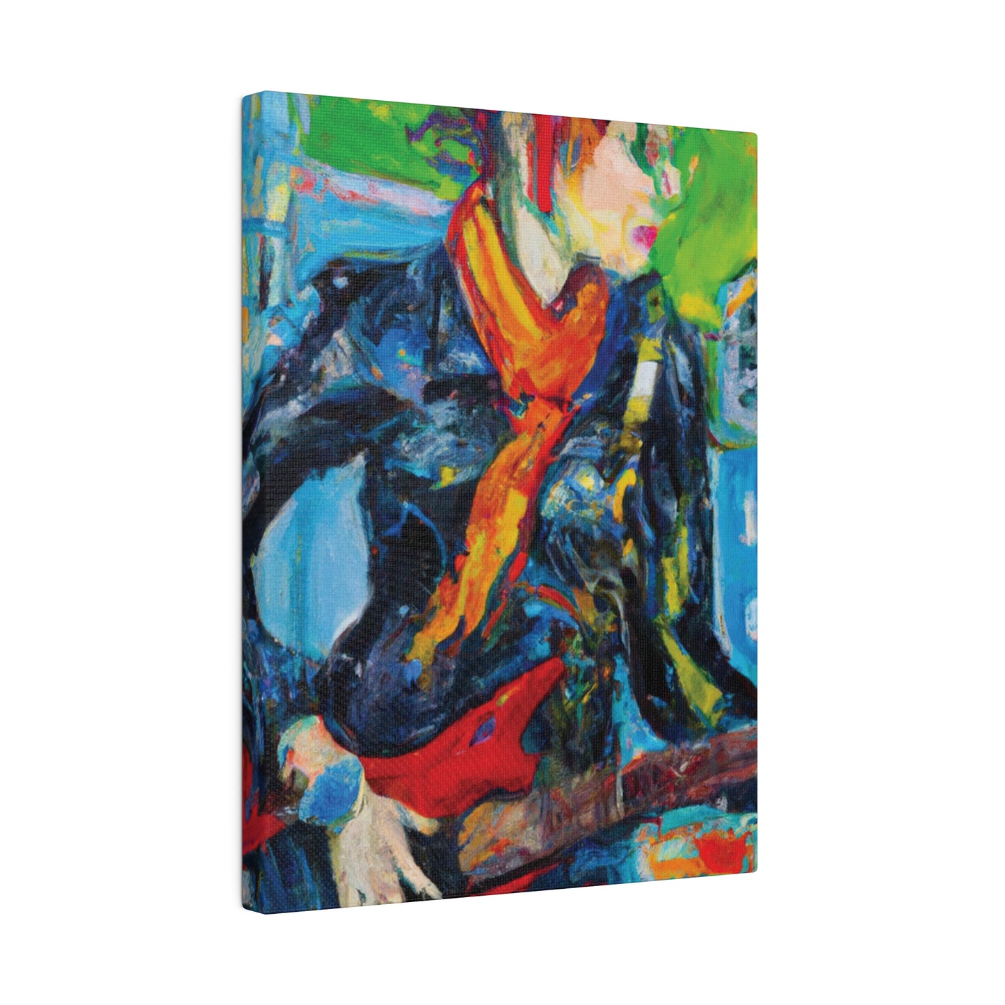 935O - Rockstar Oil Painting Style Print | Poster | Home Decor | Wall Art | Music Art | Canvas