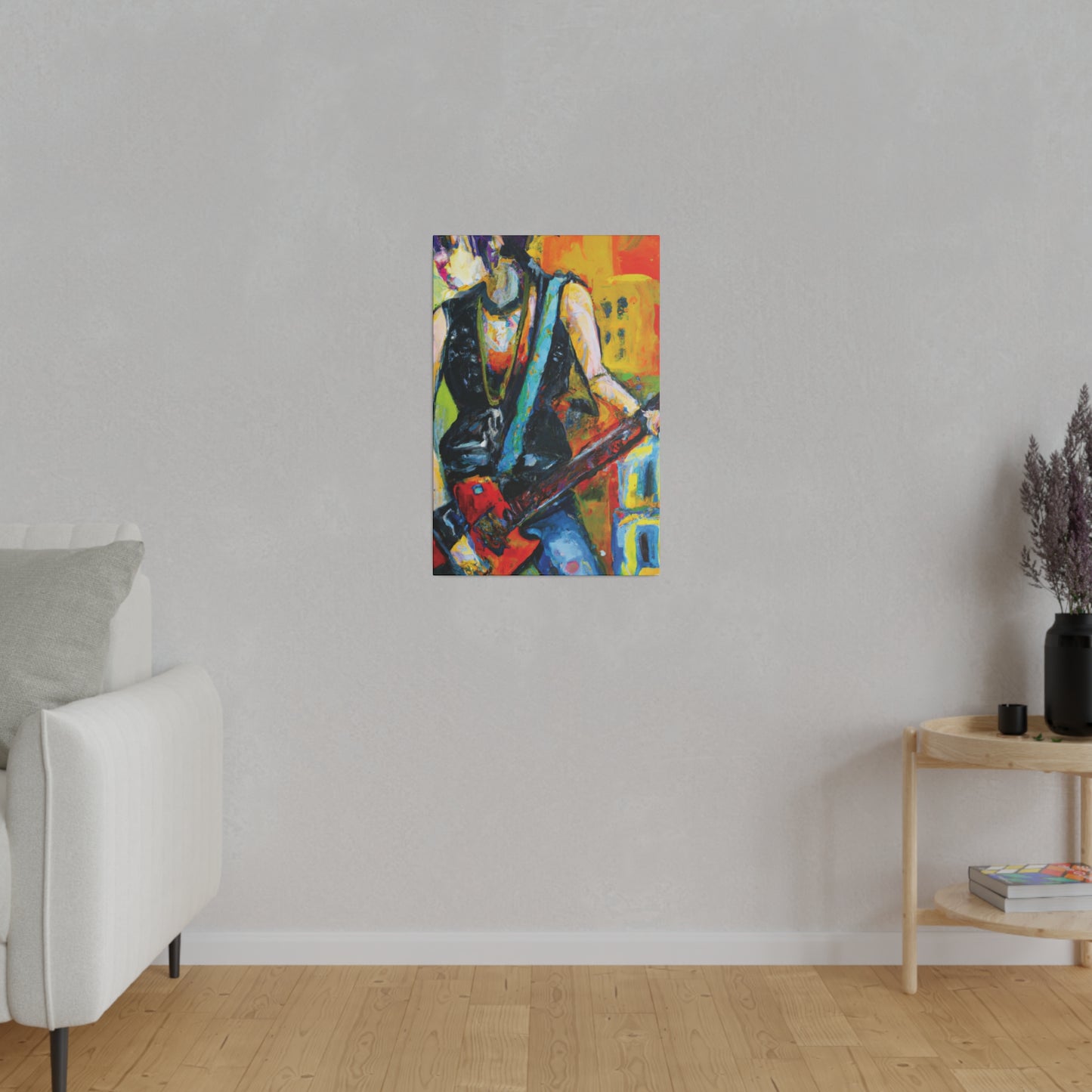 4336U - Rockstar Oil Painting Style Print | Poster | Home Decor | Wall Art | Music Art | Canvas