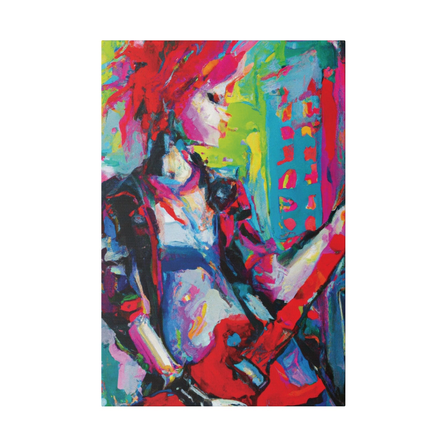 2177U - Rockstar Oil Painting Style Print | Poster | Home Decor | Wall Art | Music Art | Canvas