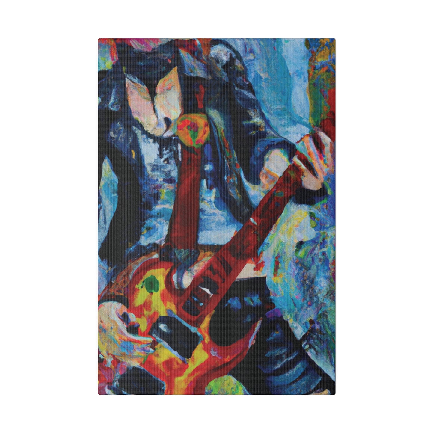 7105A - Rockstar Oil Painting Style Print | Poster | Home Decor | Wall Art | Music Art | Canvas