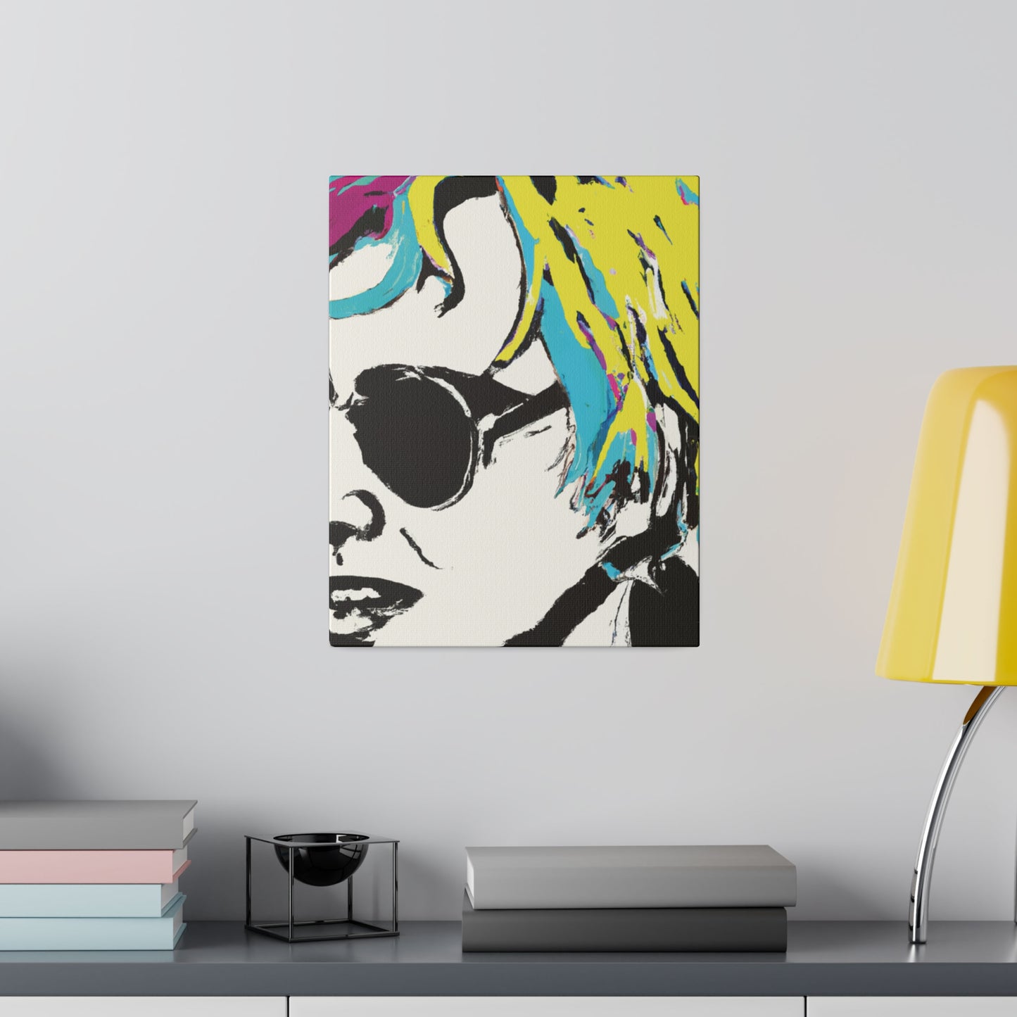 3921R - Rockstar Painting Print | Face | Abstract | Poster | Home Decor | Wall Art | Music Art | Canvas