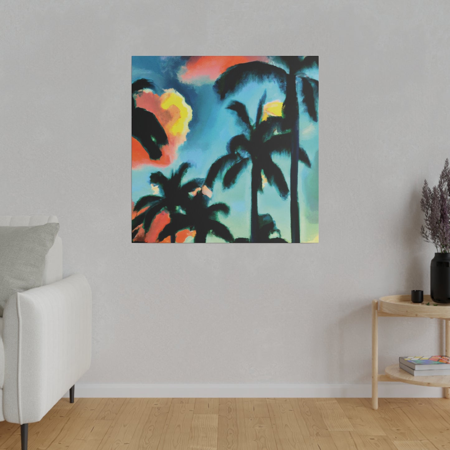 8724W - Miami Beach Sunset Painting Print | Miami | Beach | Sunset | Poster | Home Decor | Wall Art | Canvas