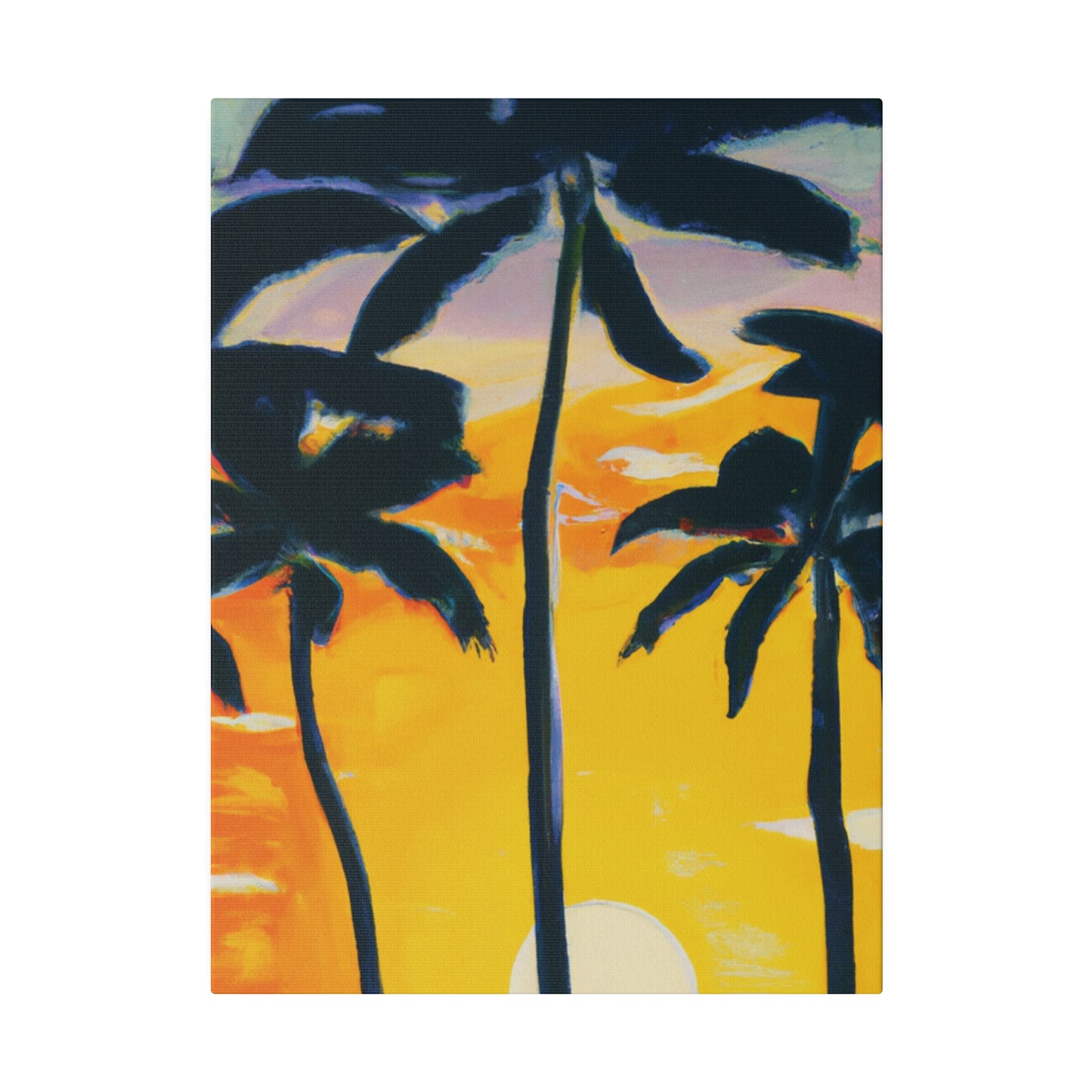 7390N - Miami Beach Sunset Painting Print | Miami | Beach | Sunset | Poster | Home Decor | Wall Art | Canvas