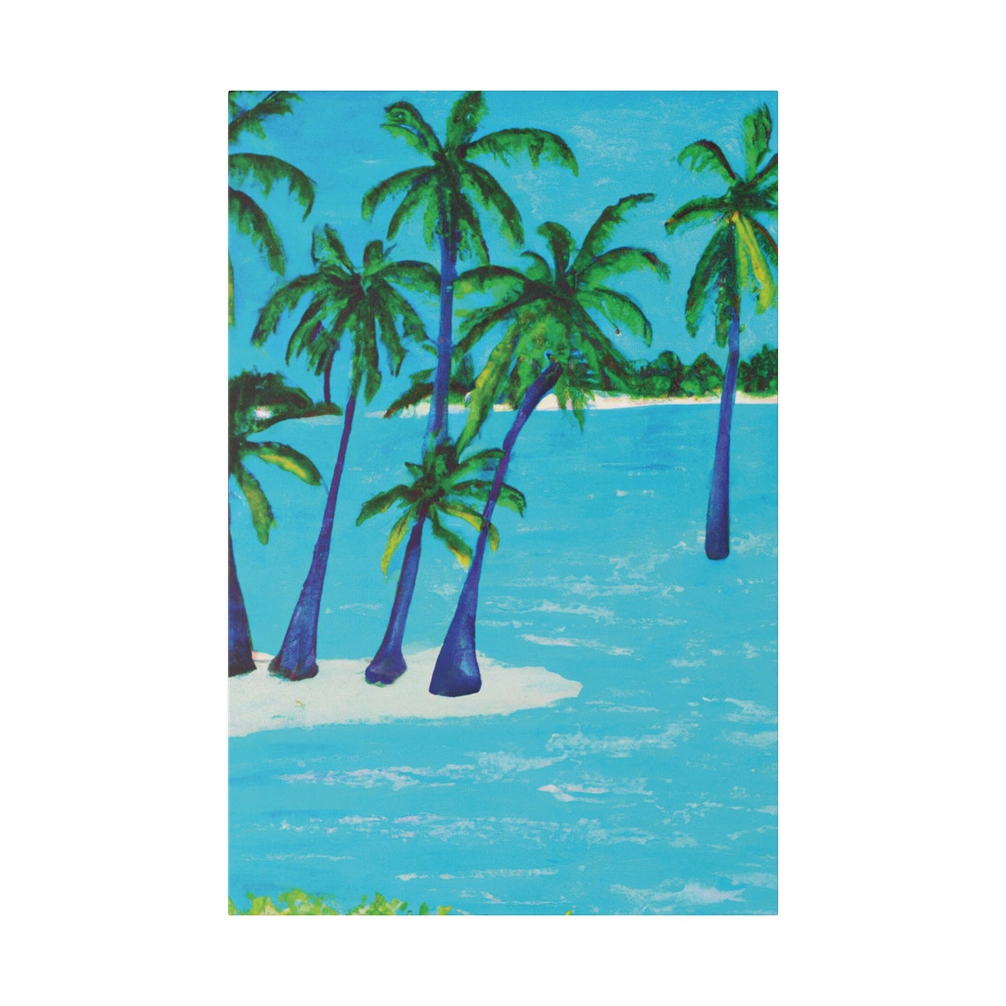 2486G - Bahamas Ocean Painting Print | Bahamas | Ocean | Beach | Poster | Home Decor | Wall Art | Canvas