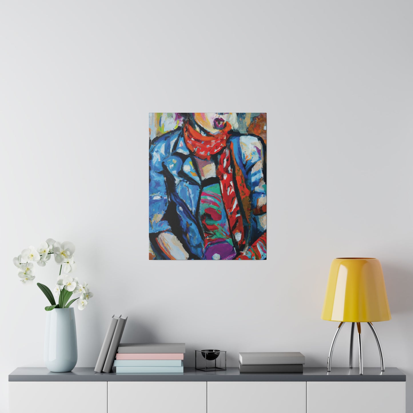 8142T - Rockstar Oil Painting Style Print | Poster | Home Decor | Wall Art | Music Art | Canvas