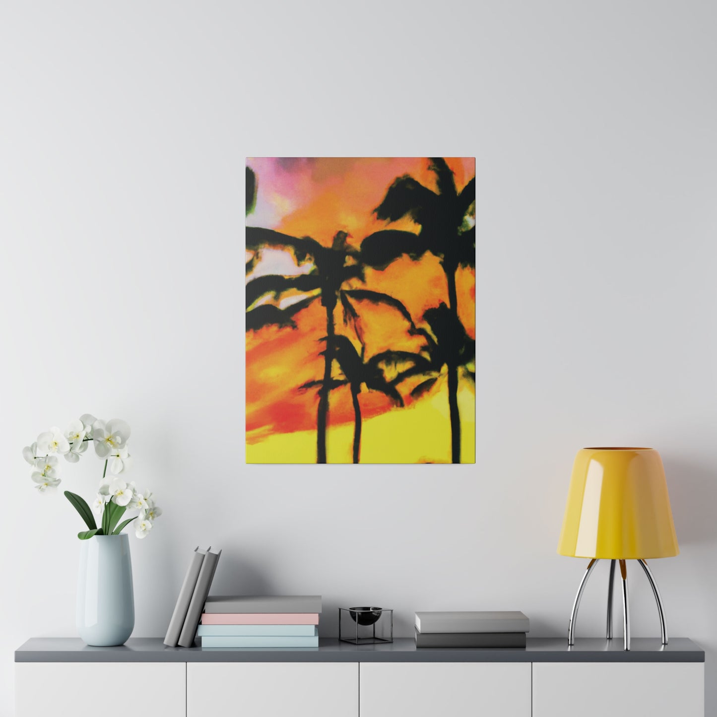 8694V - Miami Beach Sunset Painting Print | Miami | Beach | Sunset | Poster | Home Decor | Wall Art | Canvas