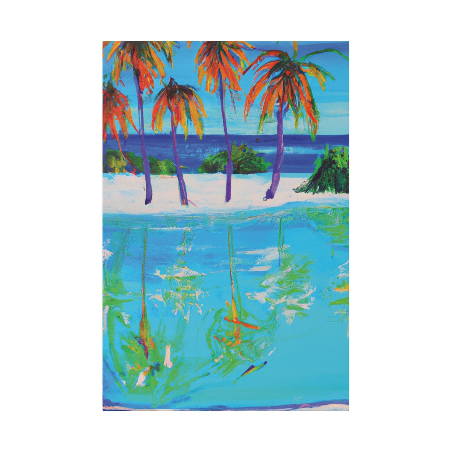 4518F - Bahamas Ocean Painting Print | Bahamas | Ocean | Beach | Poster | Home Decor | Wall Art | Canvas