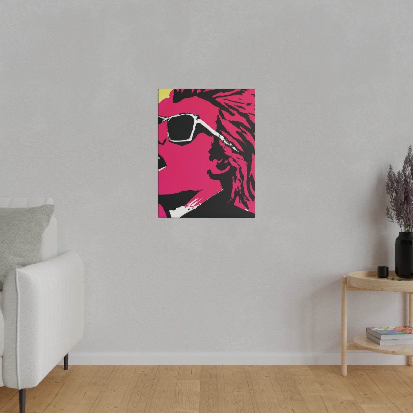 7829G - Rockstar Painting Print | Face | Abstract | Poster | Home Decor | Wall Art | Music Art | Canvas