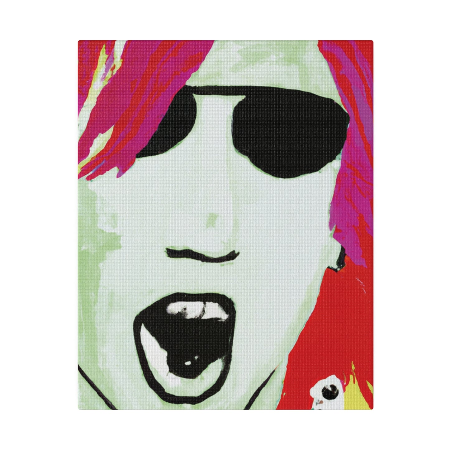 4662J - Rockstar Painting Print | Face | Abstract | Poster | Home Decor | Wall Art | Music Art | Canvas