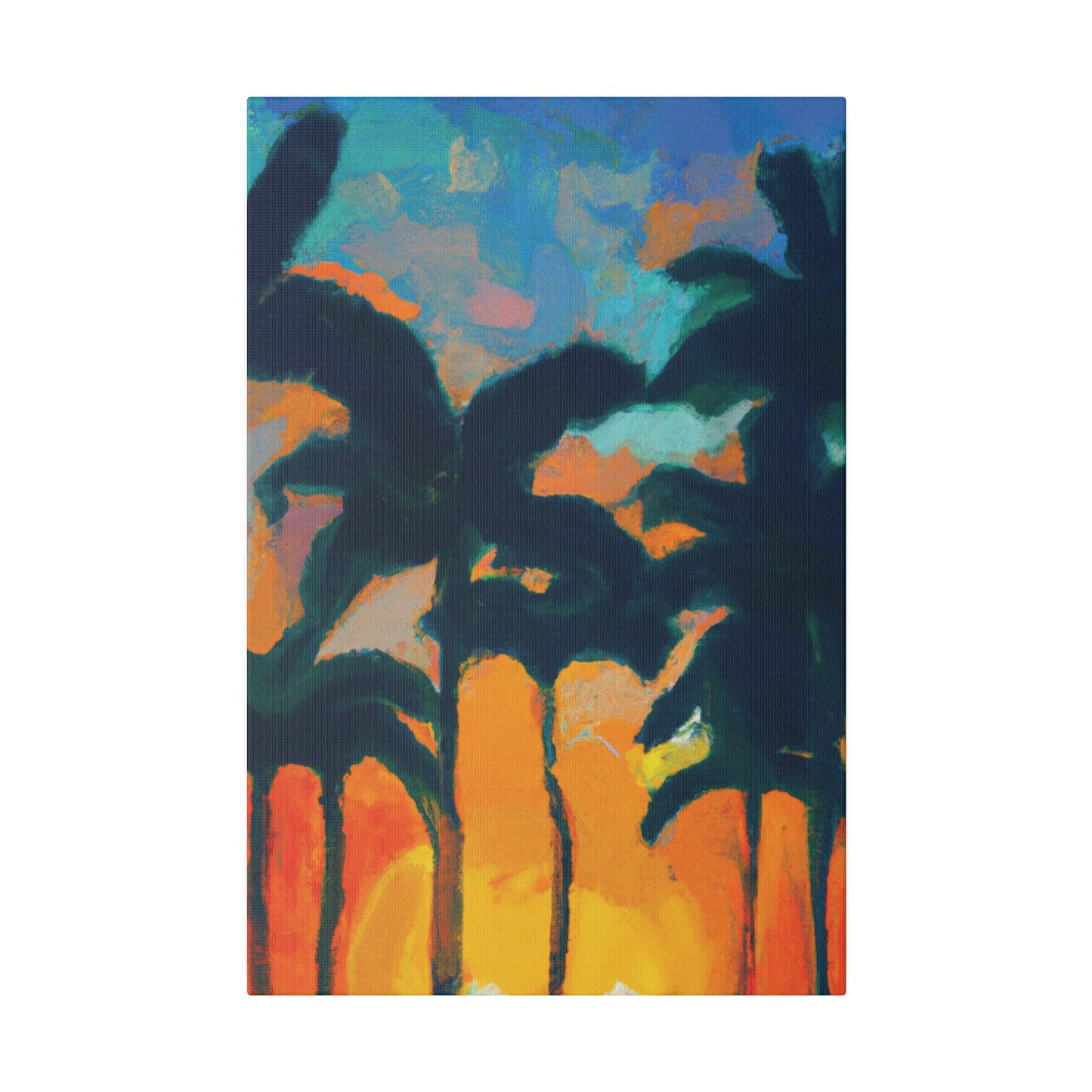 6877B - Miami Beach Sunset Painting Print | Miami | Beach | Sunset | Poster | Home Decor | Wall Art | Canvas
