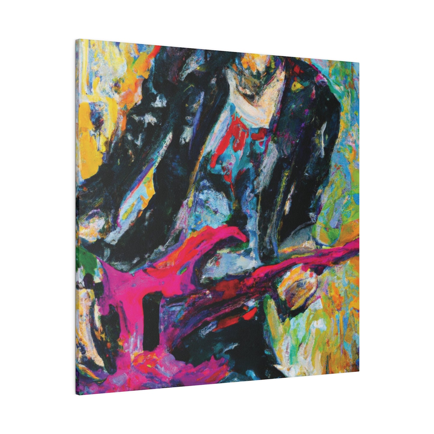 4567X - Rockstar Oil Painting Style Print | Poster | Home Decor | Wall Art | Music Art | Canvas