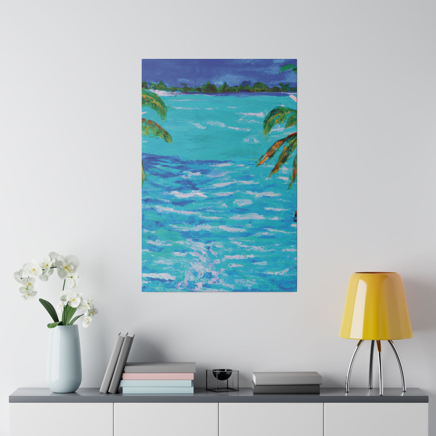 5802L - Bahamas Ocean Painting Print | Bahamas | Ocean | Beach | Poster | Home Decor | Wall Art | Canvas