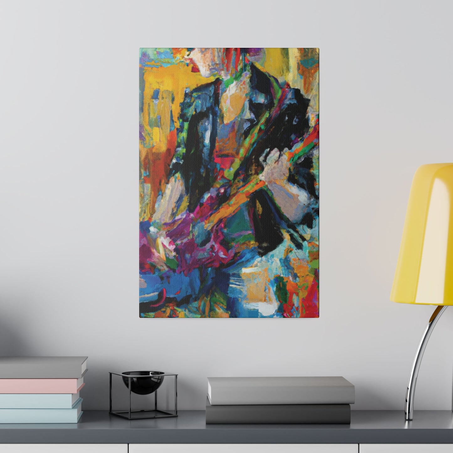 4813Q - Rockstar Oil Painting Style Print | Poster | Home Decor | Wall Art | Music Art | Canvas