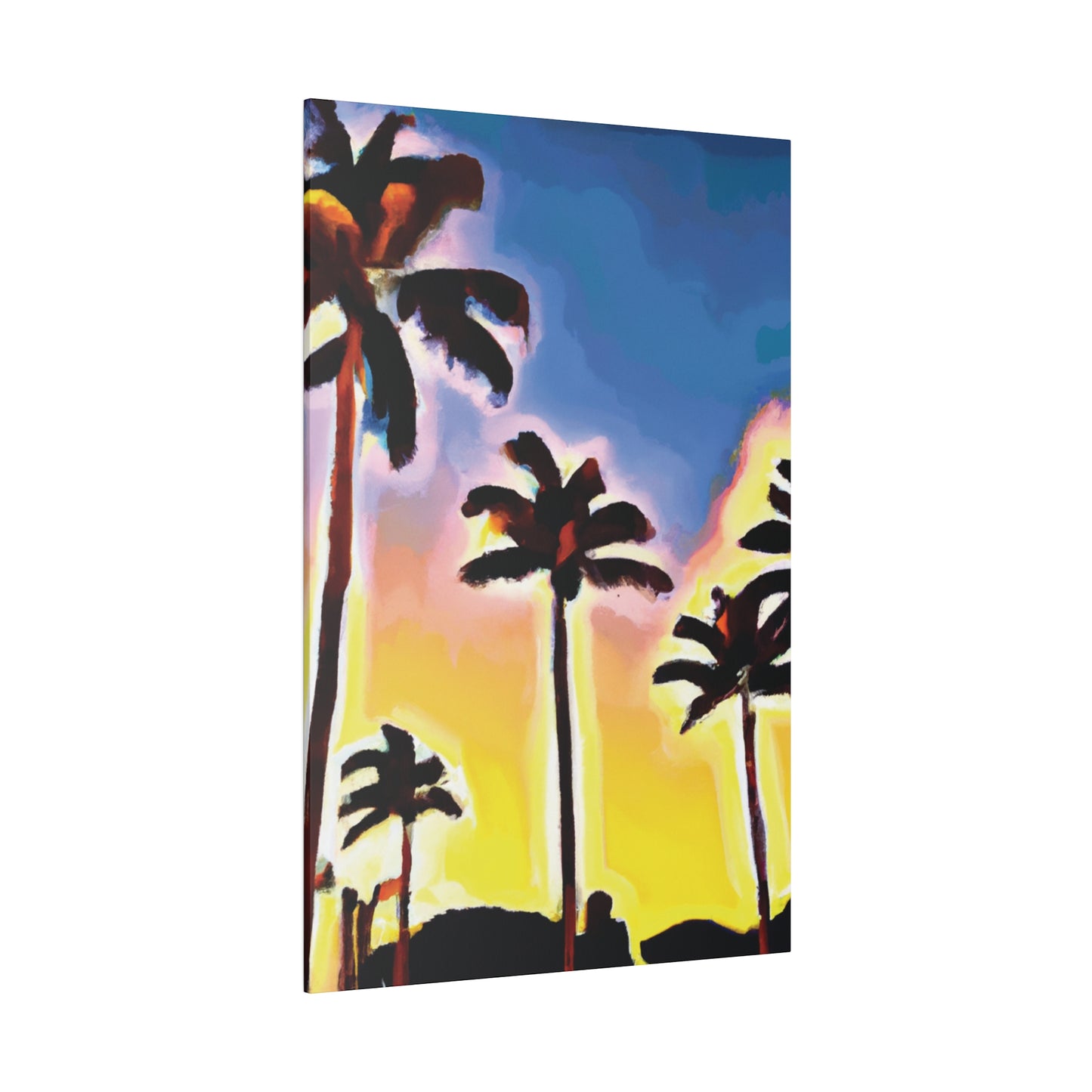 3437Q - Miami Beach Sunset Painting Print | Miami | Beach | Sunset | Poster | Home Decor | Wall Art | Canvas