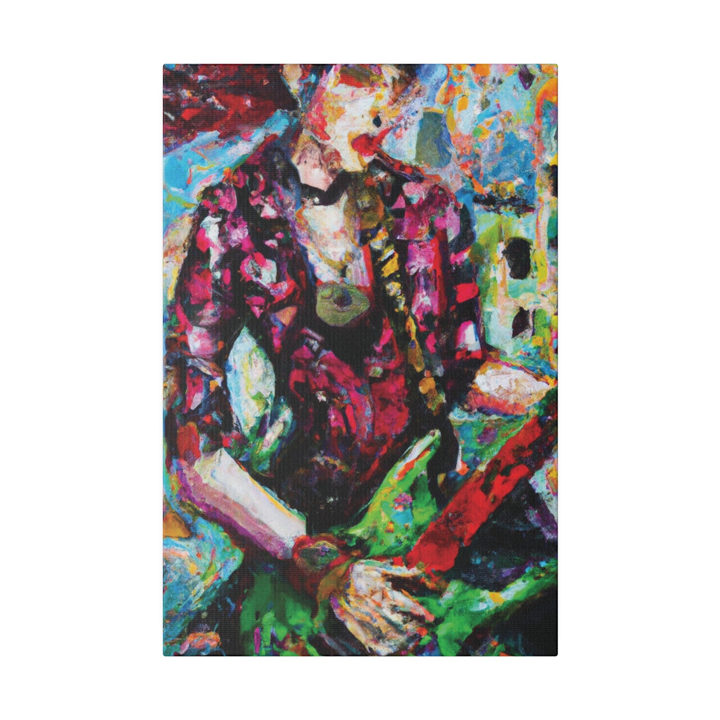 9453F - Rockstar Oil Painting Style Print | Poster | Home Decor | Wall Art | Music Art | Canvas