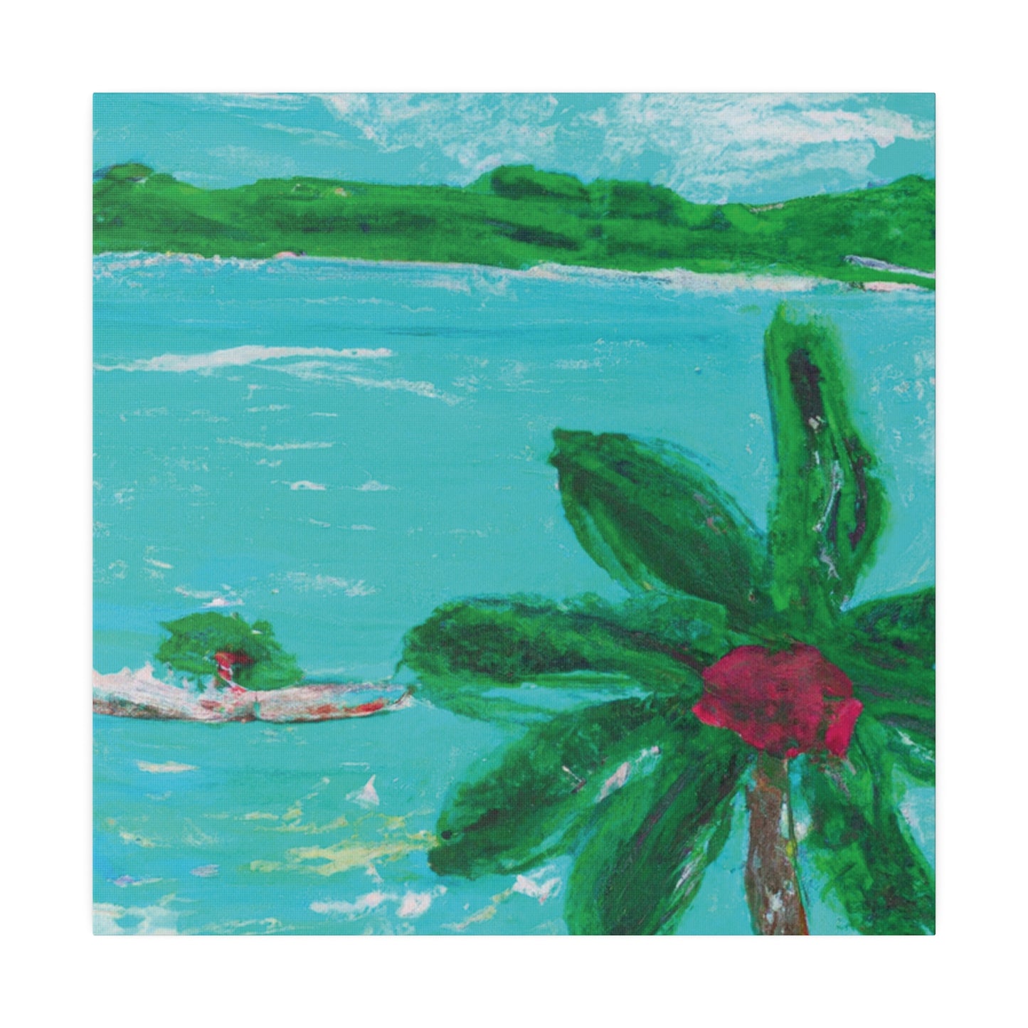 5627Q - Bahamas Ocean Painting Print | Bahamas | Ocean | Beach | Poster | Home Decor | Wall Art | Canvas