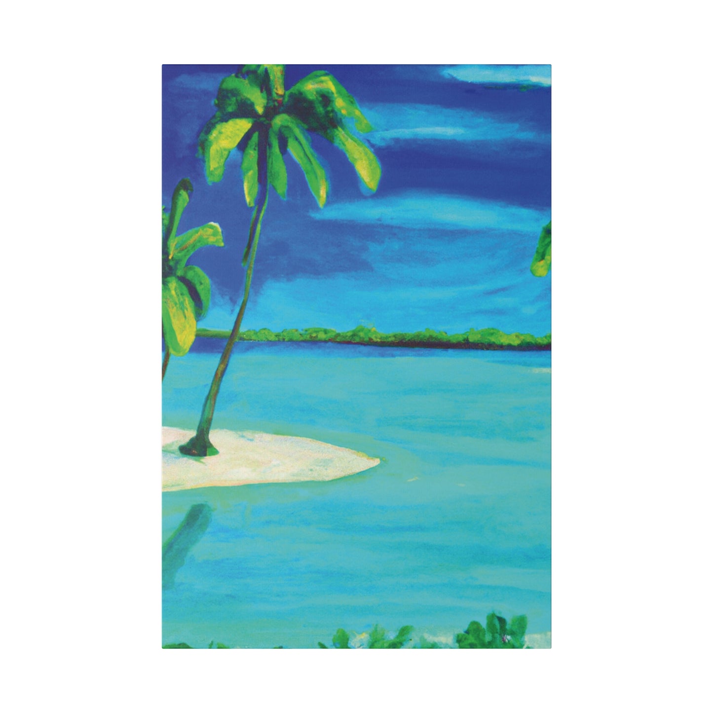 7352P - Bahamas Ocean Painting Print | Bahamas | Ocean | Beach | Poster | Home Decor | Wall Art | Canvas
