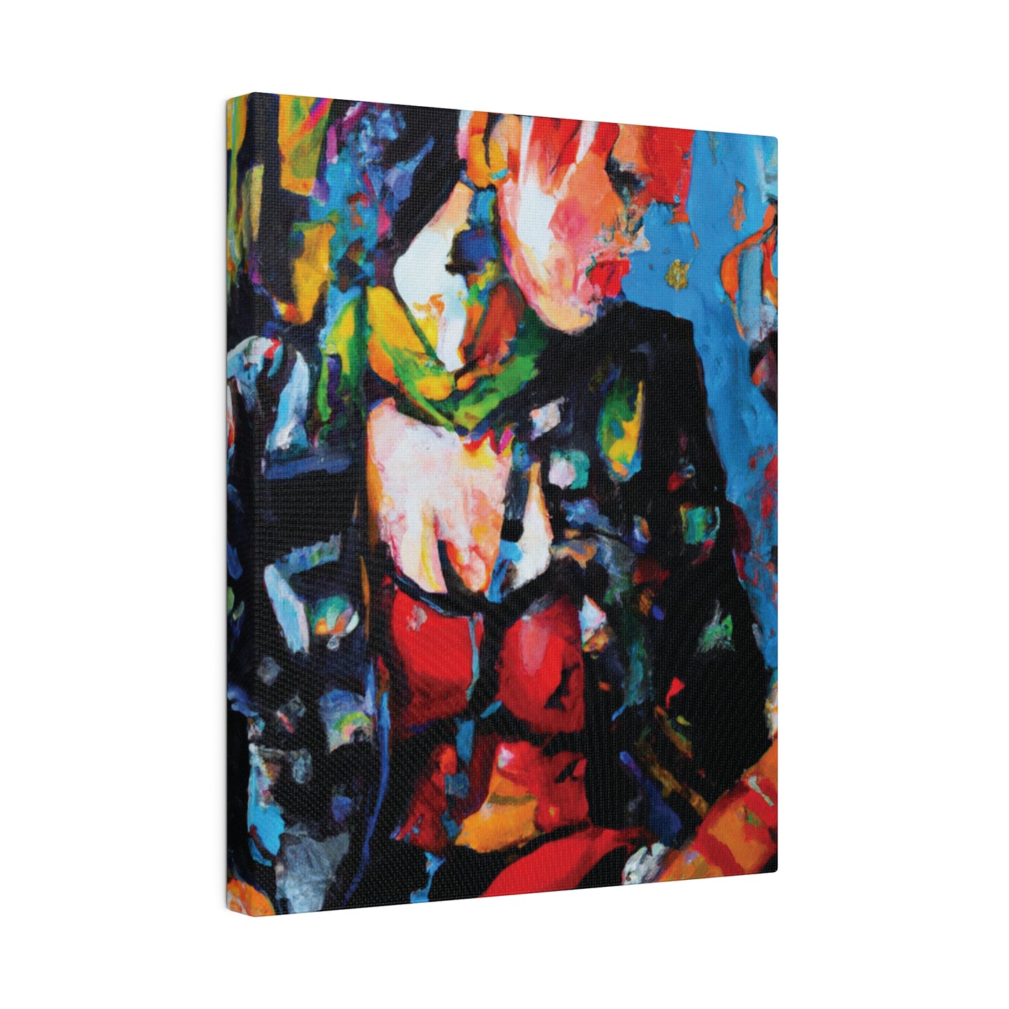 9602B - Rockstar Oil Painting Style Print | Poster | Home Decor | Wall Art | Music Art | Canvas