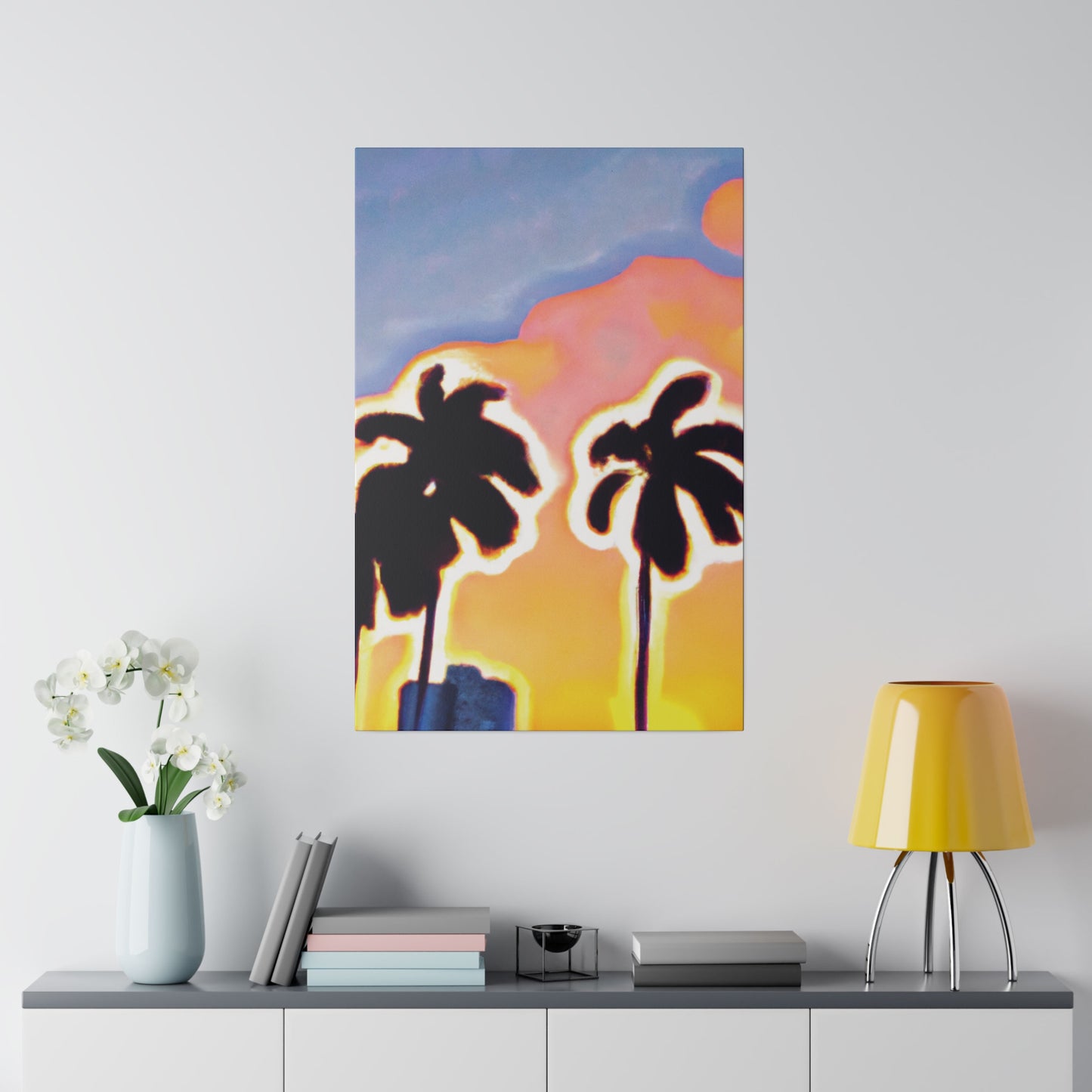 2766U - Miami Beach Sunset Painting Print | Miami | Beach | Sunset | Poster | Home Decor | Wall Art | Canvas